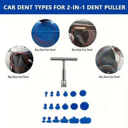 Outil De Débosselage Sans Peinture Carrosserie 19Pcs – طقم إصلاح هيكل السيارة بدون طلاء