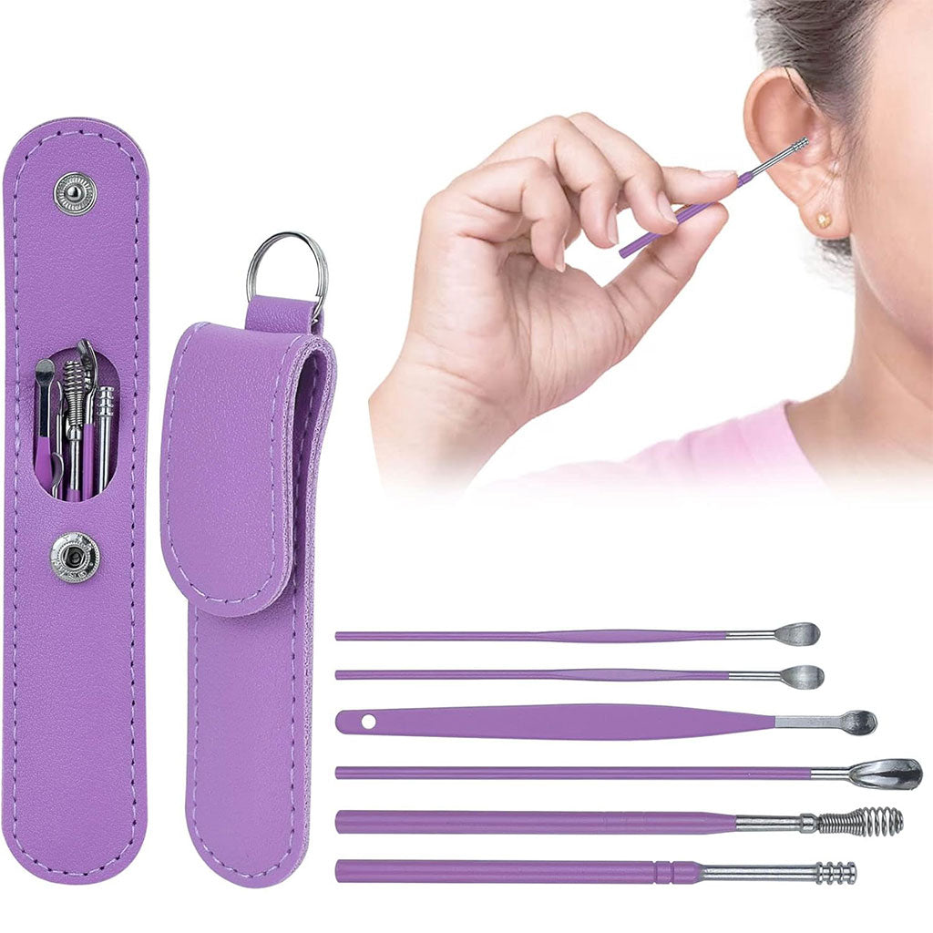 Kit de Retrait de Cérumen pour Oreilles 6 pièces – طقم تنظيف الأذن تنزوت
