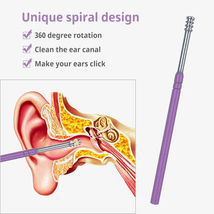 Kit de Retrait de Cérumen pour Oreilles 6 pièces – طقم تنظيف الأذن