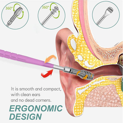 Kit de Retrait de Cérumen pour Oreilles 6 pièces – طقم تنظيف الأذن