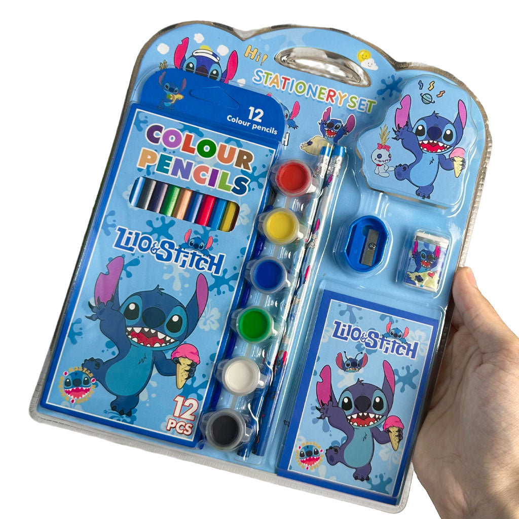 Kit de Coloriage pour Enfants Lilo et Stitch - طقم أدوات مدرسية ورسم للأطفال