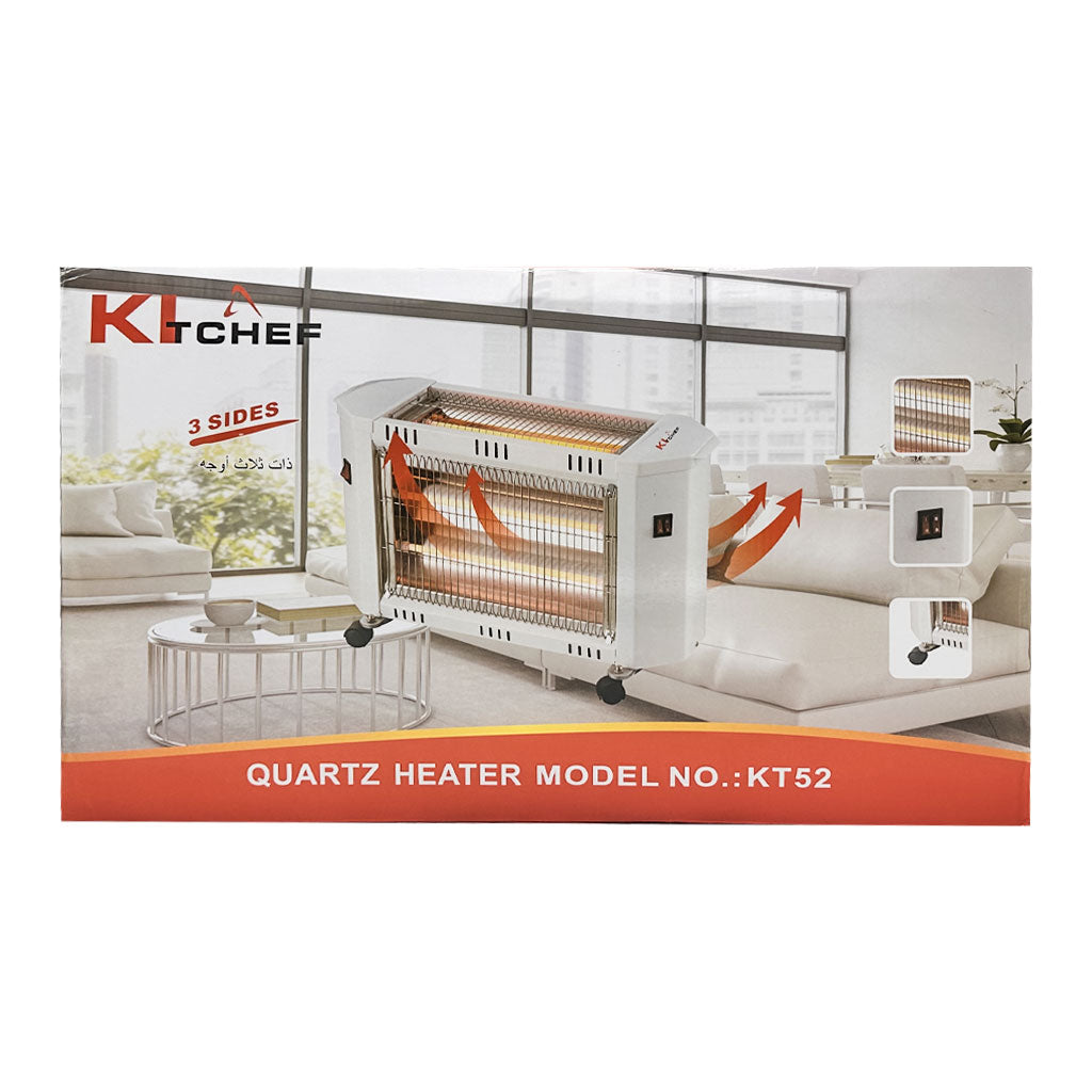 Kitchef Chauffage Électrique 3 Façades 2000W