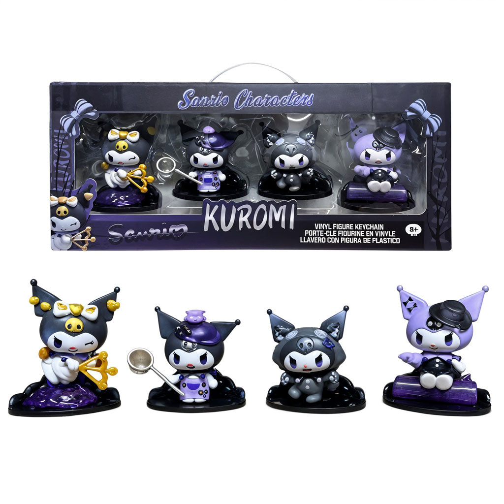 Ensemble Figurines 4pcs Collectible Kuromi – طقم مجسمات كورومي تنزوت