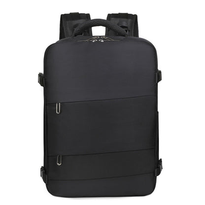 Sac à dos de voyage grande capacité avec plusieurs compartiments extensible L-263 - Noir