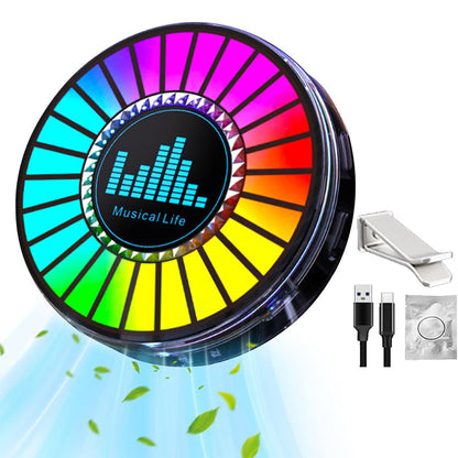 Humidificateur et Lumière d’ambiance colorées avec capteur de son RGB 1Pcs