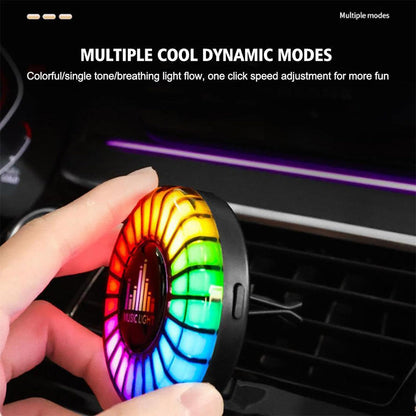 Humidificateur et Lumière d’ambiance colorées avec capteur de son RGB 1Pcs