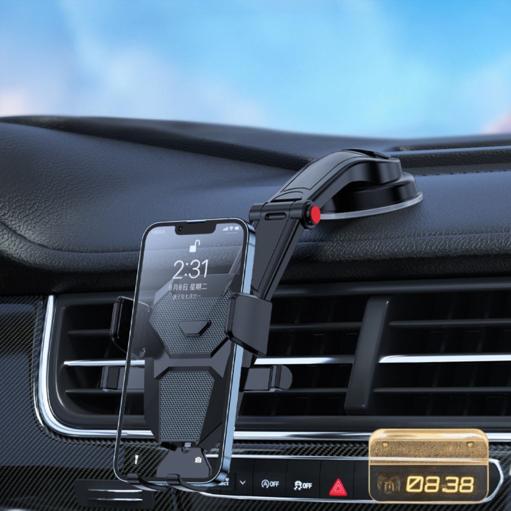 Support de Téléphone Solide pour Voiture Rotatif à 360° – حامل هاتف للسيارة دوار 360 درجة