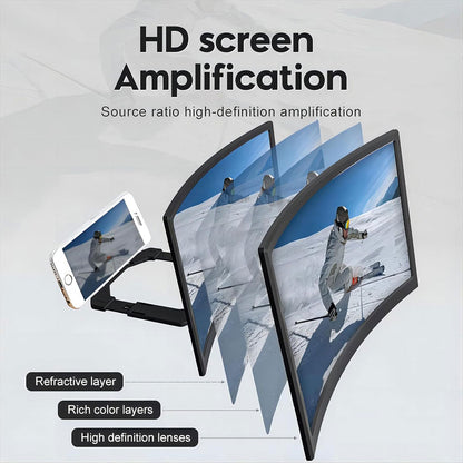 Amplificateur D’écran HD Universelle avec support de téléphone – مكبر شاشة الهواتف