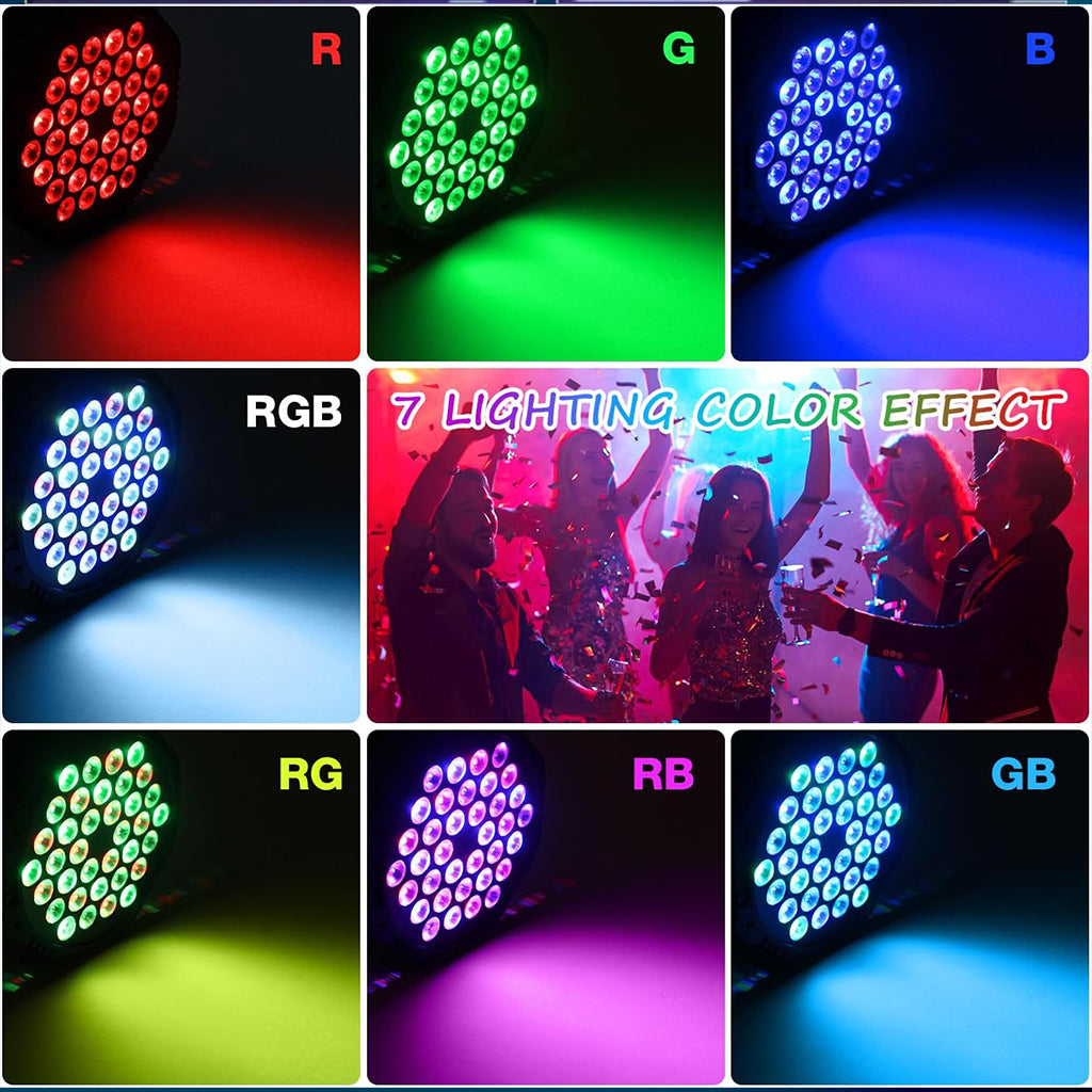 Projecteur Stroboscope LED RVB 36 LED avec Télécommande – جهاز الألعاب الضوئية
