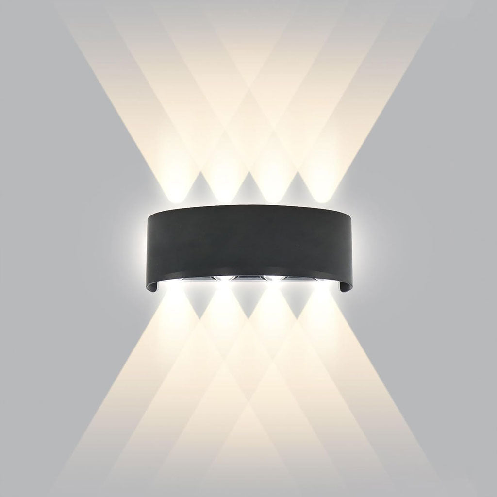 Applique Murale LED 8W D’Éclairage Extérieur 4 Lampes en PP