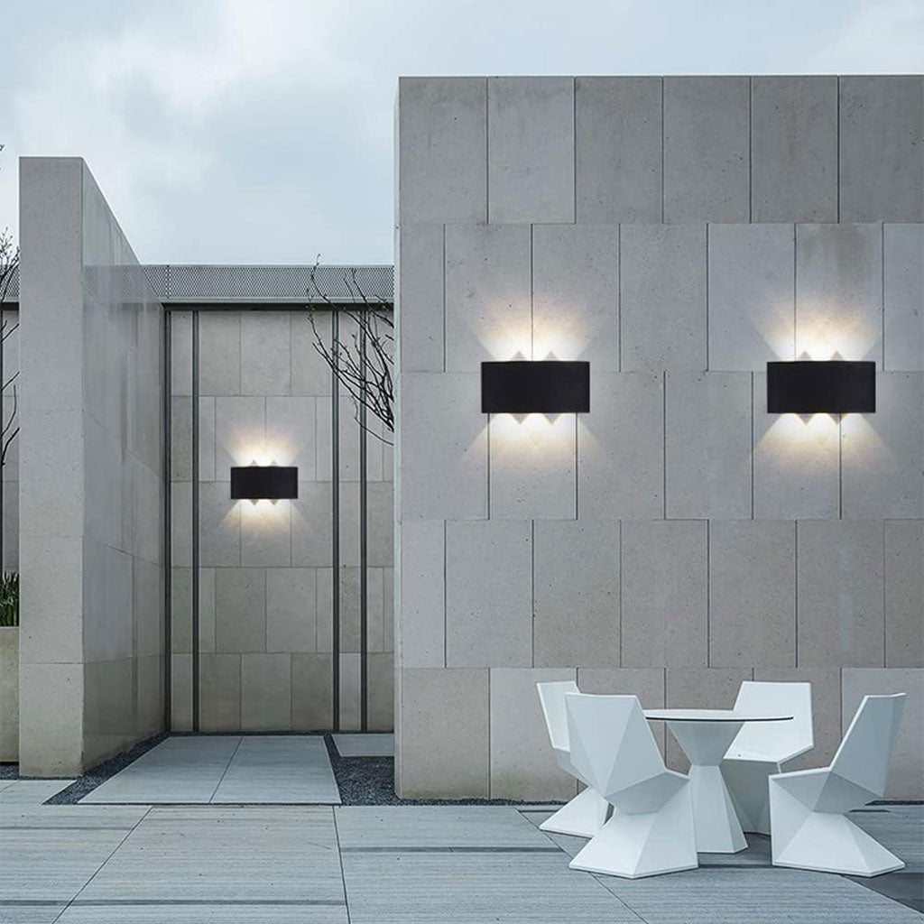 Applique Murale LED 8W D’Éclairage Extérieur 4 Lampes en PP