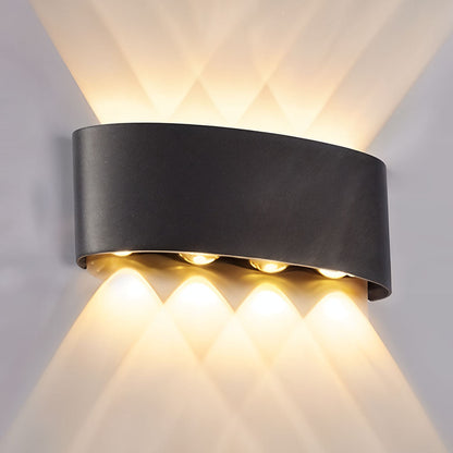 Applique Murale LED 8W D’Éclairage Extérieur 4 Lampes en PP - PACK 2 PCS