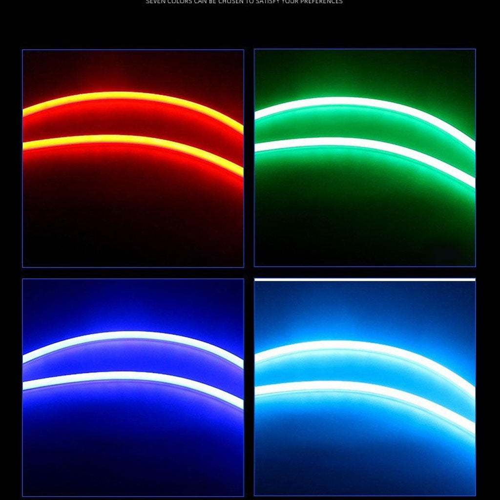 Bande LED de phare de voiture 2 pcs lumières RVB