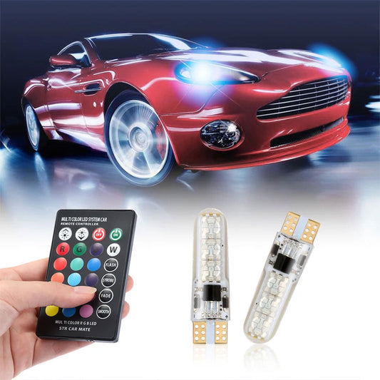 Lot de 2 LED Multicolore pour Voiture 12V T10 - تنزوت