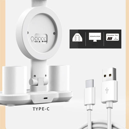 Lampe de Bureau LED Ambiante avec Alarme et Lumière RGB – مصباح مكتب ومنبه بأضواء ملونة