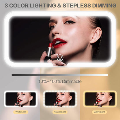 Miroir de Pare-Soleil de Voiture à 3 Températures de Couleur – مرآة تجميل في السيارة