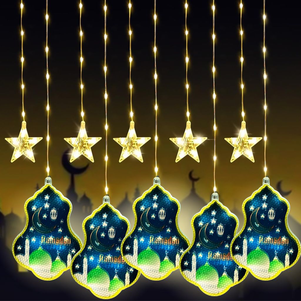 Guirlande Lumineuse Ramadan Kareem 3m 10pcs – سلسلة مصابيح رمضان تنزوت