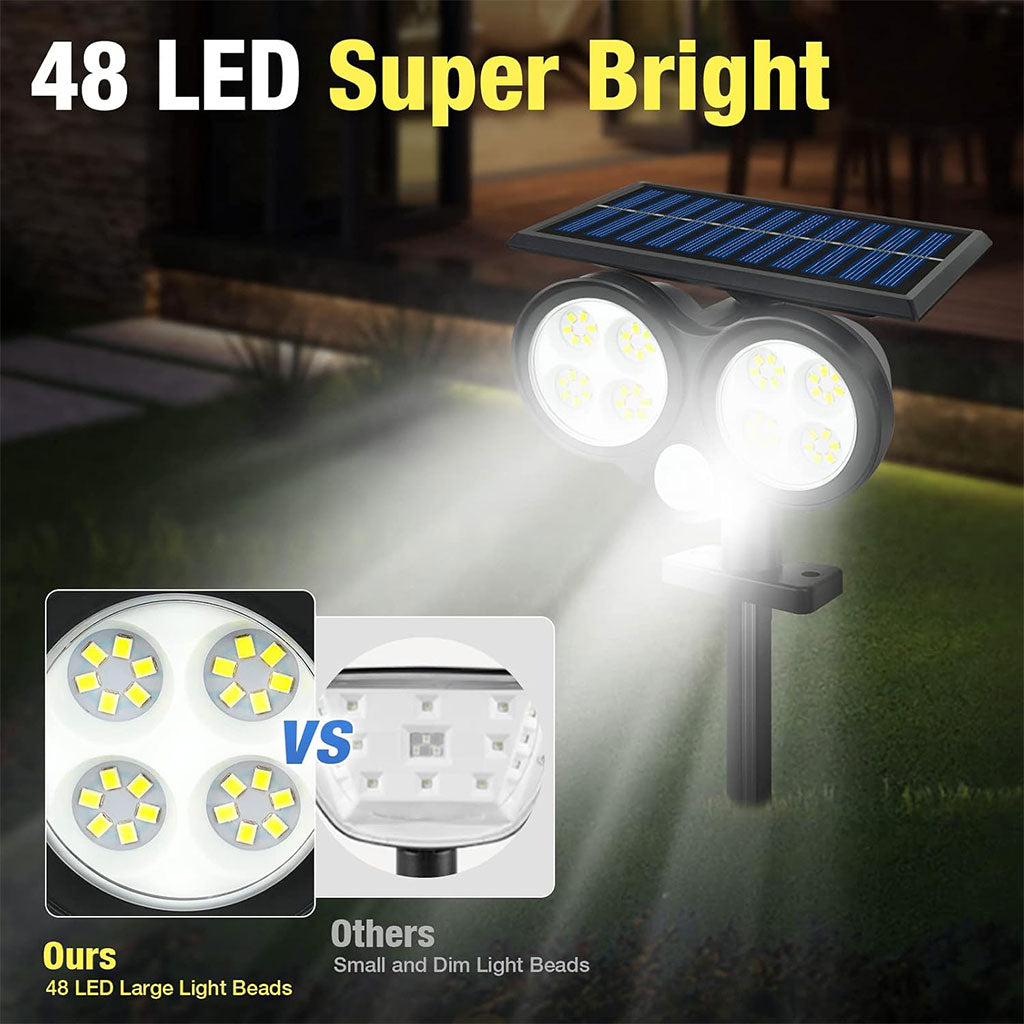 Lampe Solaire d’extérieur avec Détecteur de Mouvement LF-1906A – مصباح خارجي يعمل بالطاقة الشمسية