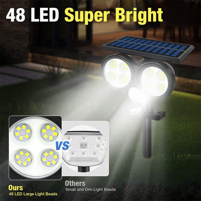 Lampe Solaire d’extérieur avec Détecteur de Mouvement LF-1906A – مصباح خارجي يعمل بالطاقة الشمسية