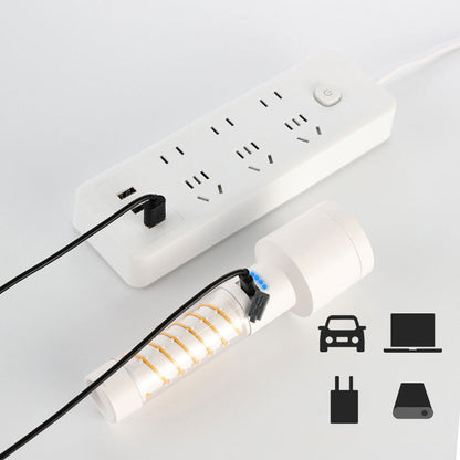 Lampe de poche à double source de lumière chargement USB