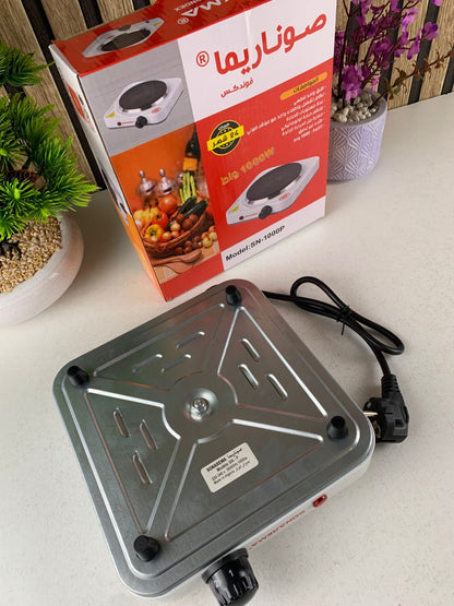 Cuiseur électrique avec plaque en fonte 1000W Température Réglable – لوحة طبخ كهربائية