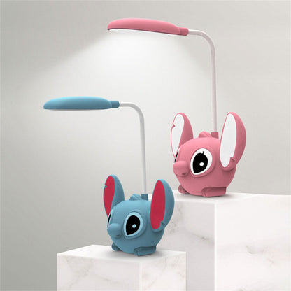 Stitch Lampe de Bureau et Veilleuse Ambiante pour Enfants avec Taille-crayon