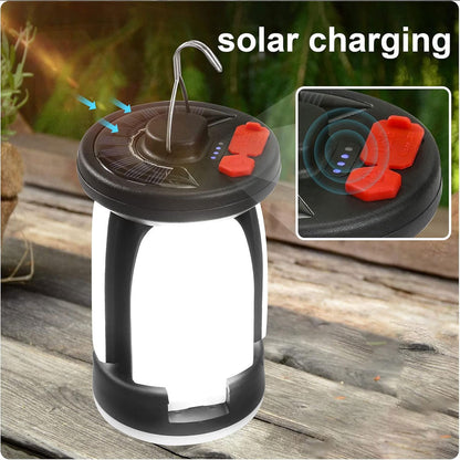 Lanterne de camping Rechargeable avec 6 modes d’éclairage, 60 LED