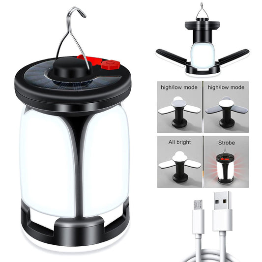 Lanterne de camping Rechargeable avec 6 modes d’éclairage, 60 LED تنزوت