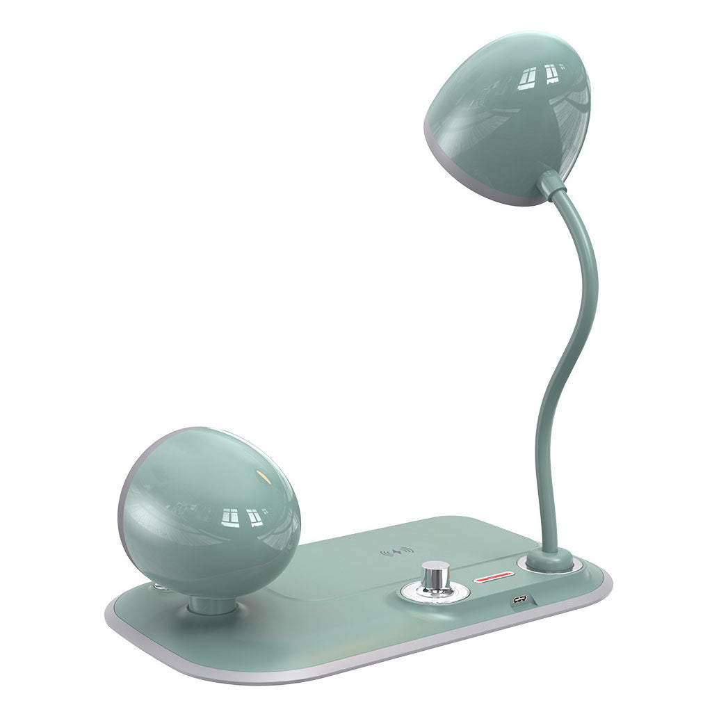 Chargeur de Bureau sans Fil Nostalgia 15W, Haut-Parleur Bluetooth