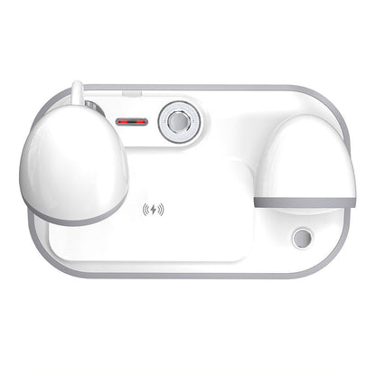 Chargeur de Bureau sans Fil Nostalgia 15W, Haut-Parleur Bluetooth