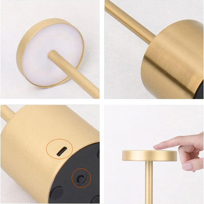 Lampe de table LED tactile rechargeable 3 couleurs design classique - مصباح ديكور بعدة درجات ضوئية