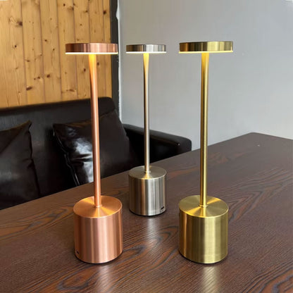 Lampe de table LED tactile rechargeable 3 couleurs design classique - مصباح ديكور بعدة درجات ضوئية