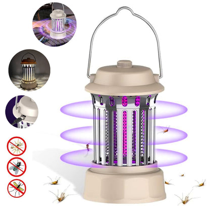 lanterne anti-moustique et lamp de camping 2in1 lumière 62 UV rechargeble تنزوت