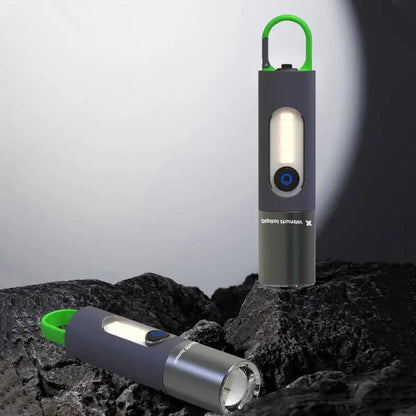 Lampe de poche LED zoomable 4 modes, Rechargeables 1800mAh