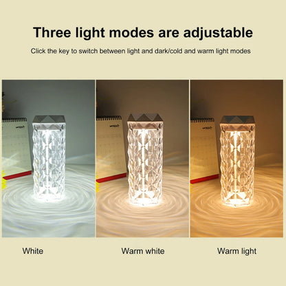 Lampe en cristal avec humidificateur d’air, diffuseur d’arôme, USB 900ml