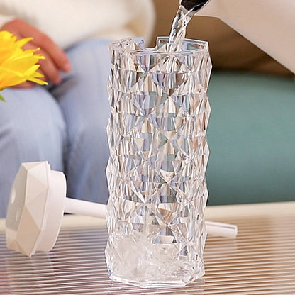 Lampe en cristal avec humidificateur d’air, diffuseur d’arôme, USB 900ml