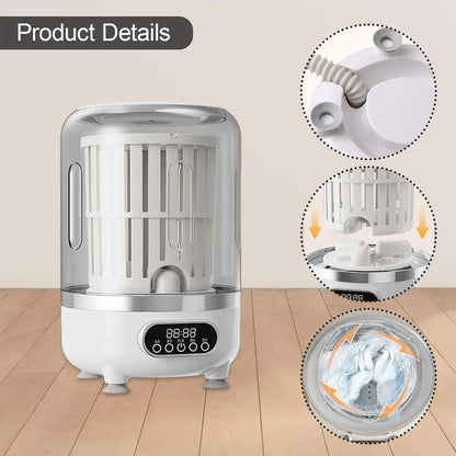 Machine à laver 3L Portable pour sous-vêtements avec lumière bleue – غسالة ملابس محمولة
