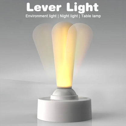 Veilleuse LED à Levier avec Interrupteur à bascule Rechargeable – مصباح غرف نوم قابل للشحن