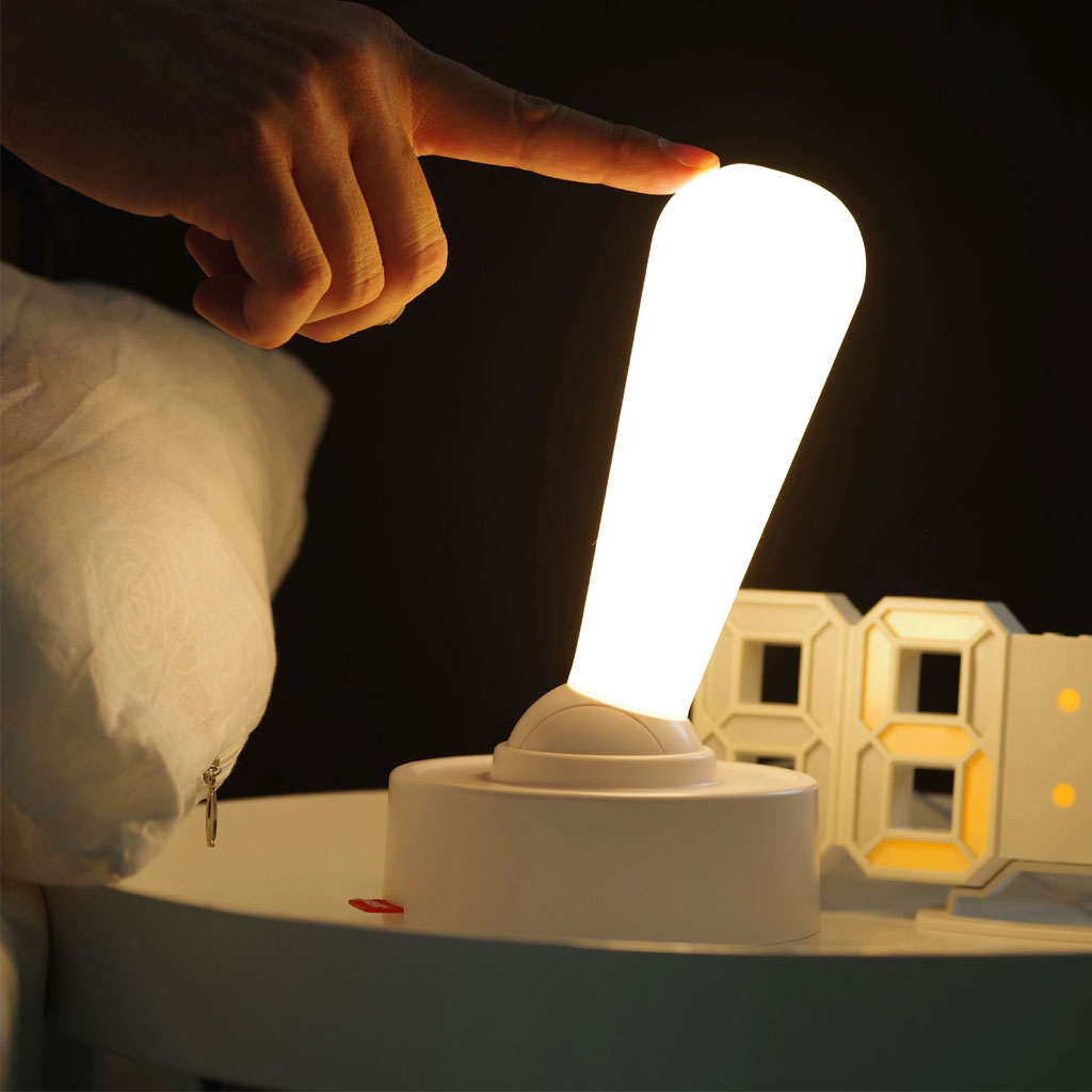 Veilleuse LED à Levier avec Interrupteur à bascule Rechargeable – مصباح غرف نوم قابل للشحن تنزوت