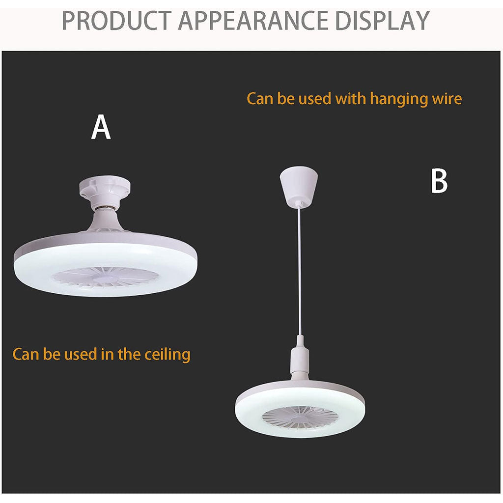 Lumière de plafond Ventilateurs LED E27 30W