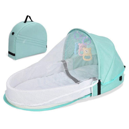 Lit et sac à langer pour enfants avec moustiquaire et auvent – سرير أطفال سهل النقل مع ناموسية مدمجة