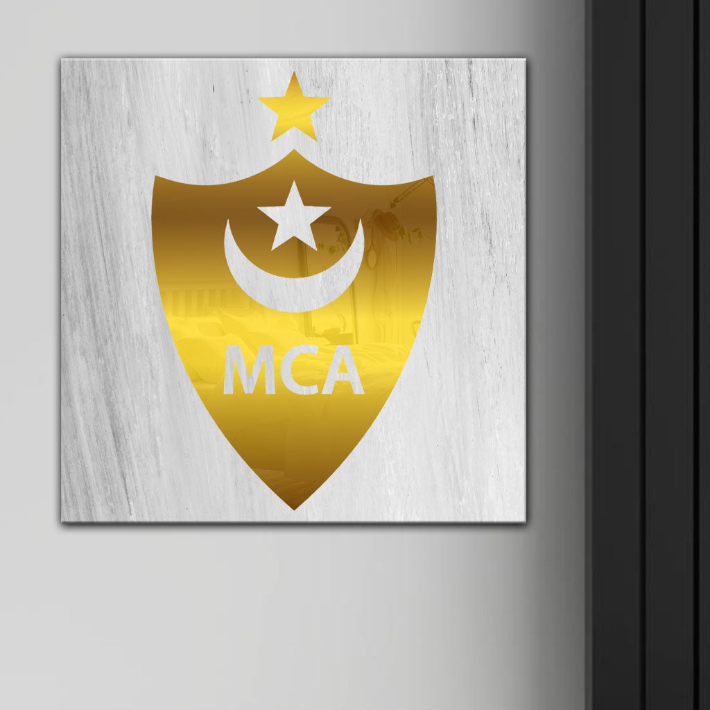 Cadre en Acrylique Effet Gold Miroir Motif Club MCA