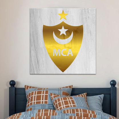 Cadre en Acrylique Effet Gold Miroir Motif Club MCA تنزوت
