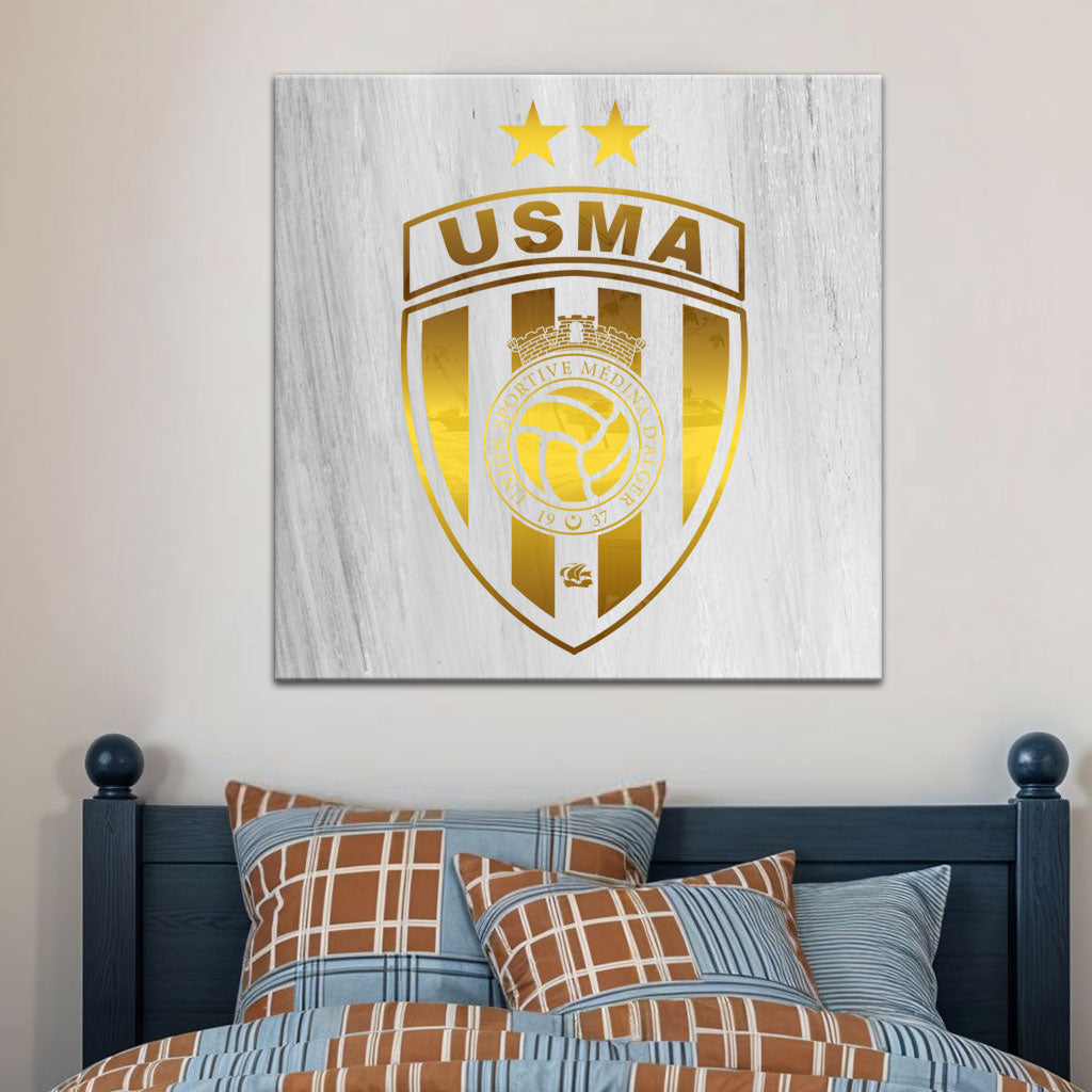Cadre en Acrylique Effet Gold Miroir Motif Club USMA تنزوت