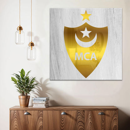 Cadre en Acrylique Effet Gold Miroir Motif Club MCA