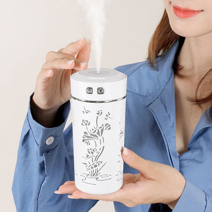Diffuseur d’huiles essentielles et d’arôme froid, tasse de fleur de Lotus USB 250ml