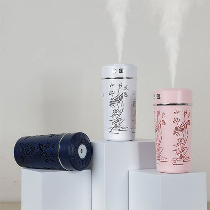 Diffuseur d’huiles essentielles et d’arôme froid, tasse de fleur de Lotus USB 250ml