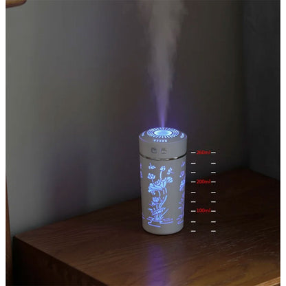 Diffuseur d’huiles essentielles et d’arôme froid, tasse de fleur de Lotus USB 250ml
