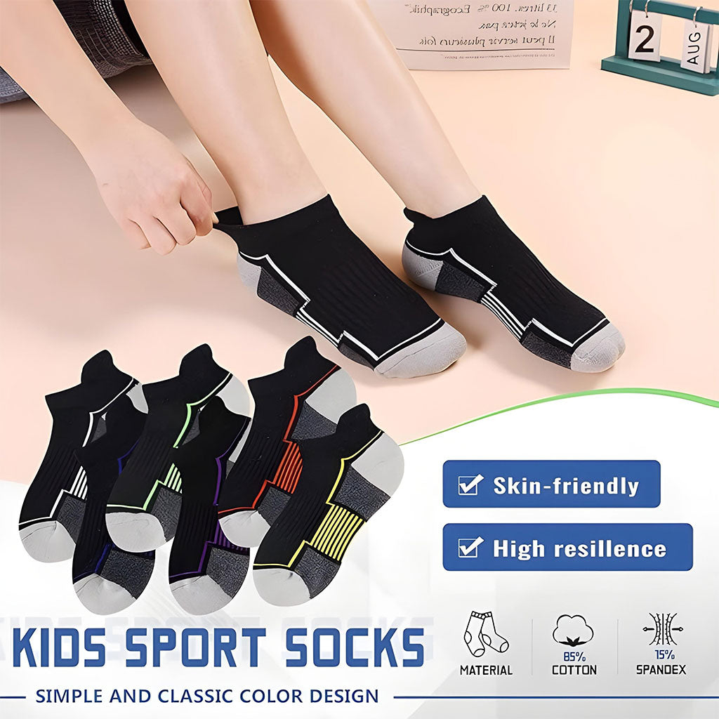 Chaussettes de Sport à la Cheville Antidérapant Orange – جوارب رياضية غير قابلة للإنزلاق