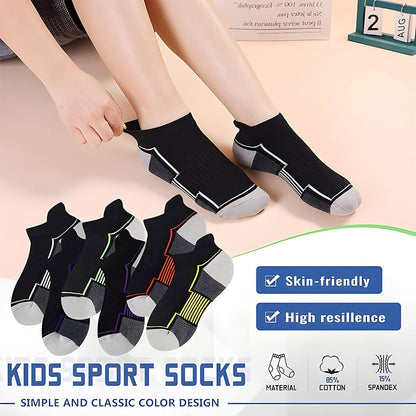 Chaussettes de Sport à la Cheville Antidérapant Orange – جوارب رياضية غير قابلة للإنزلاق